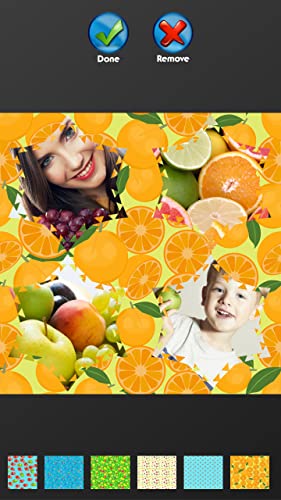 Collage de fotos de frutas