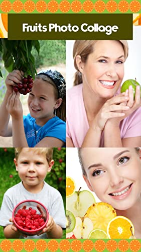 Collage de fotos de frutas