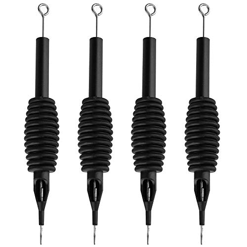 Combo de agujas y tubos de tatuaje - Rayyl 40PCS 25mm 1" 9RL Tubos de tatuaje desechables con agujas de tatuaje preesterilizadas para kits de tatuaje Suministros de tatuaje (9rl (negro))