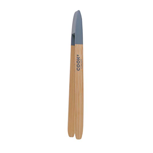 Cook Concept CMKU6119 Pinzas Tostadas 24 CM, bambú, Colores Surtidos, 24 x 1.5 cm