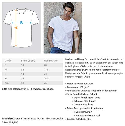 Coole-Fun-T-Shirts - Camiseta de manga corta para hombre, Algodón, Negro , L