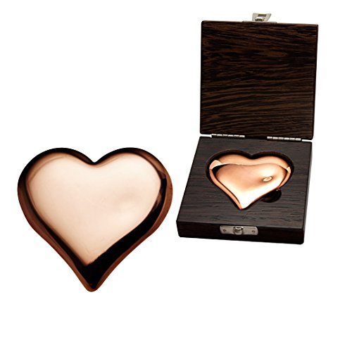 Corazon de cobre pulido de 500g, fabricado en refinería alemana de metales preciosos