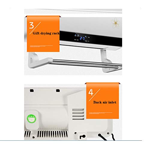 Cortina De Aire 2000W sobre Puerta del Ventilador del Calentador Semana Temporizador Y Control Remoto, Ventilador De Refrigeración, Ideal para El Hogar, Oficina Y Locales Comerciales