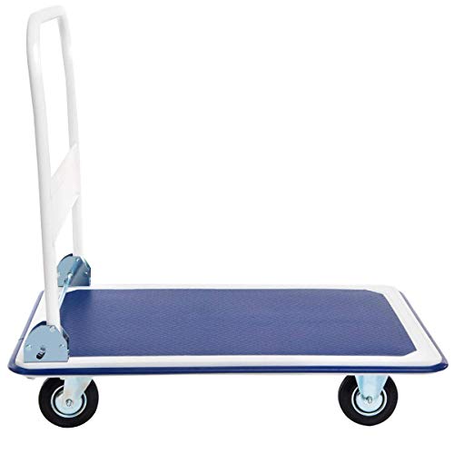 COSTWAY Plataforma de Carga Plegable hasta 300 kg Carro de Transporte con Ruedas