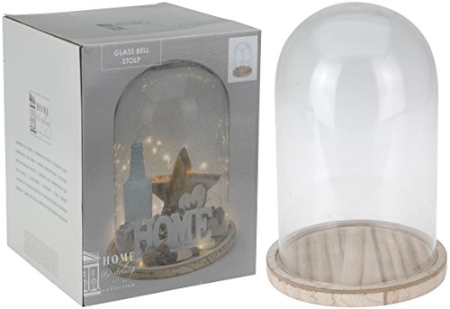 Cubierta de cristal Bell Jar con base 30 cm