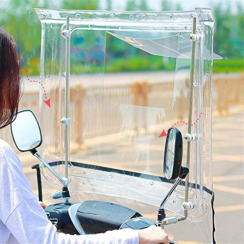 Cubierta sombrilla motocicleta eléctrica universal, cubierta lluvia motocicleta, bicicleta ciclismo eléctrica universal plegable cubierta lluvia sombrilla motocicleta-paraguas toldo batería a prueba