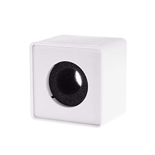 Cubo de ABS para micrófono, de la marca Pixnor, para poner el logo de la empresa, blanco