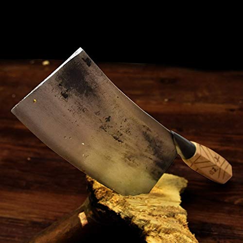 Cuchillo de cocina china forjado hecho a mano cuchillos de cocina cuchillo de cocina del restaurante Cocinero que rebana cuchillos tradicional Cleaver Super Sharp Cuchilla