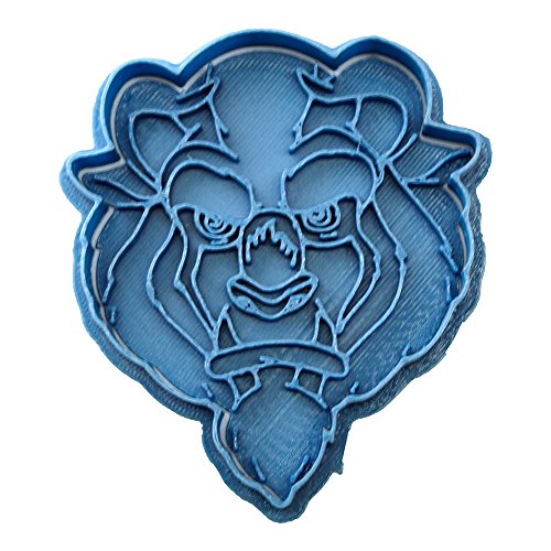 Cuticuter La Bella y la Bestia Pack cortador de galletas, azul. 8x7x1,5cm