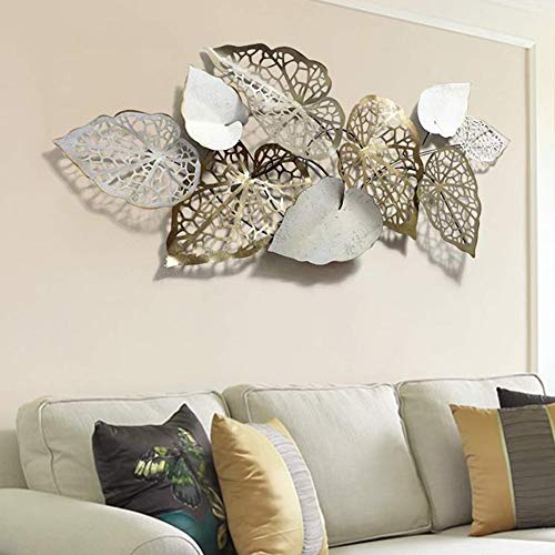 Decoraciones 3D Hechas A Mano De Arte De Pared De Metal Flores De Fondo De Hierro De Artesanía Moderna Europea Regalos De Cocina Dormitorio De La Sala De Estar del Hotel En Casa