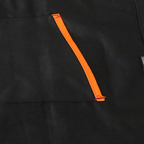 Delantal de Cocina de Camarera Accesorios de Cafe Ropa de Trabajo de Cintura Corta - Tipo 3