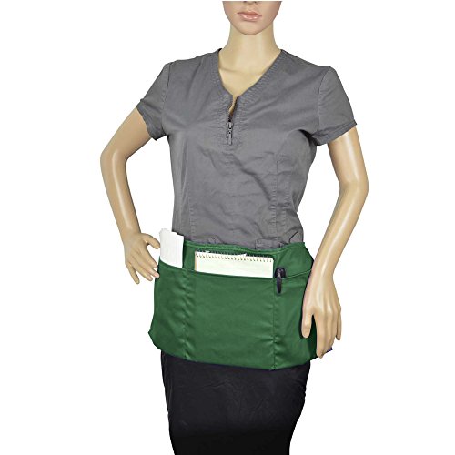 Delantal para cocinas, comercios, restaurantes o para el hogar, de polialgodón (3 bolsillos) (personalizable)