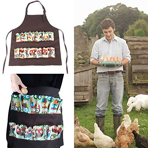 Delantal para recolectar y recolectar Huevos de gallina, Delantal para recolectar y recolectar Huevos para Pollo Hense Duck Goose Eggs Ama de casa Casa de Campo Cocina Ropar (niños y Adultos)