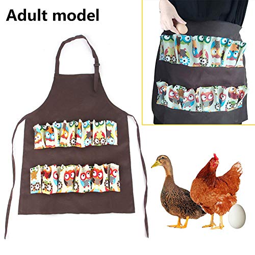 Delantal para recolectar y recolectar Huevos de gallina, Delantal para recolectar y recolectar Huevos para Pollo Hense Duck Goose Eggs Ama de casa Casa de Campo Cocina Ropar (niños y Adultos)
