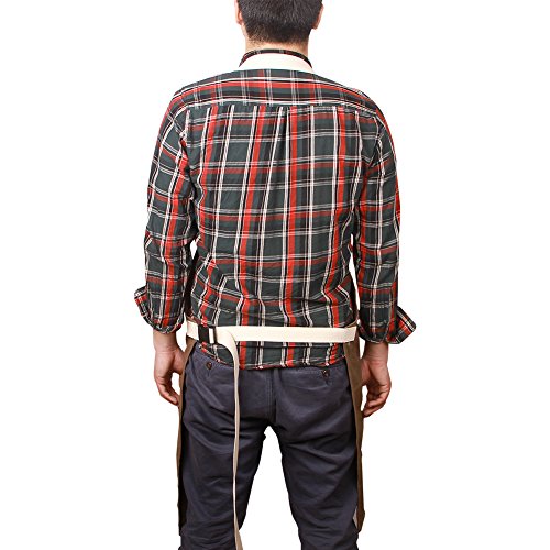 Delantal Unisex Encerada Y Resistente, Disenados Para Obreros, Ingenieros, Carpinteros, Cocina, Jardín, Cerámica, Artesanía, Garaje Etc HSW-065
