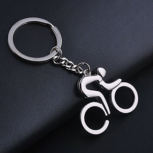 Demarkt Bicicleta Hueca Llavero Metal Llavero Redondo Anillos Intercambiables Clave del Para Enganchar a Cinturón de Pantalones O Bolso - Hombres Y Mujeres 1PCS