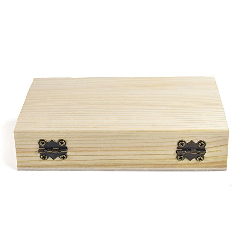 Demarkt Caja de Regalo de Madera Navidad Regalos de Cumpleaños y Fiesta Cajas de Regalo Conjunto de Convites para Decorativos 14.5 * 8.5 * 3.1CM 1PCS