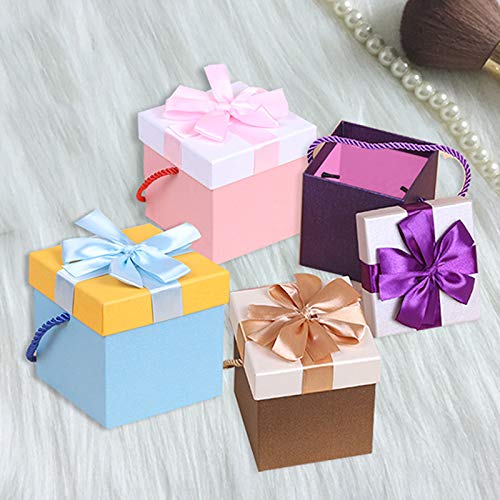 Demarkt Navidad Regalos de Cumpleaños y Fiesta Cajas de Regalo Conjunto de Convites para Decorativos Navidad Caja de Manzana Decoración 10 * 10 * 10CM 1PCS