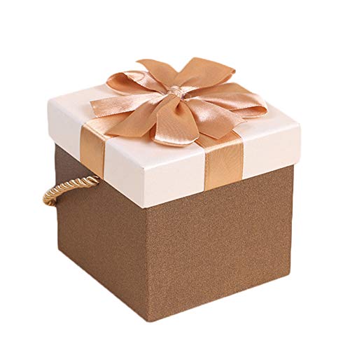 Demarkt Navidad Regalos de Cumpleaños y Fiesta Cajas de Regalo Conjunto de Convites para Decorativos Navidad Caja de Manzana Decoración 10 * 10 * 10CM 1PCS