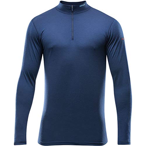 Devold 150 Ultralight Breeze Half Zip Neck Manga Larga Camiseta Men – Ropa de merino, mistral, xx-large