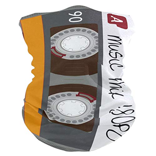 Diadema Caballo Música Nota Cinta de cassette Bandana Mascarilla para polvo Al aire libre Deportes Montar Multifuncional Headwear Magic Scarf