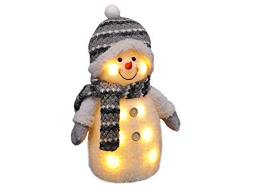 Diseño de muñeco de nieve con iluminación LED Gravidus figura de Navidad