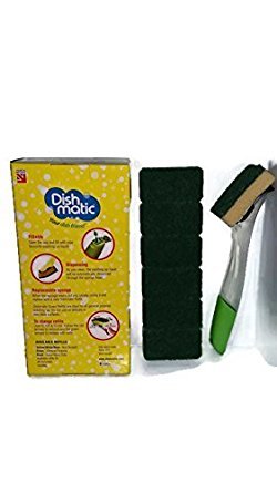 Dishmatic Bonus Pack 1 rellenables asa y 6 verde Esponja recargas