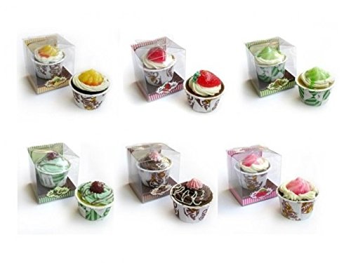 DISOK - Tarrina De Helado con Jabón 90 Gr - Jabones para Bodas, jabones en Forma de pastelitos, Pasteles, Cupcakes. Jaboncitos para Detalles de Bodas, Bautizos y Comuniones Originales