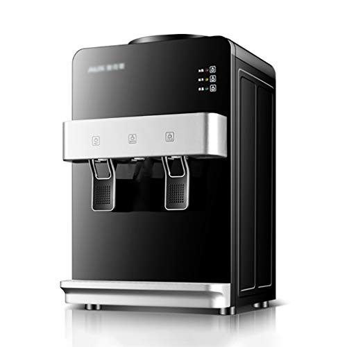 Dispensador de Agua de sobremesa Enfriador de Agua embotellada Caliente y fría Máquina de Agua eléctrica de Escritorio para oficinas y Salas de reuniones con Interior de Acero Inoxidable