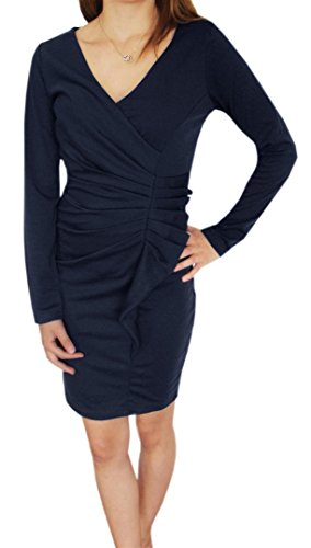 DIVA-MODE - Vestido - Vestido - para mujer, Azul - azul oscuro, Large