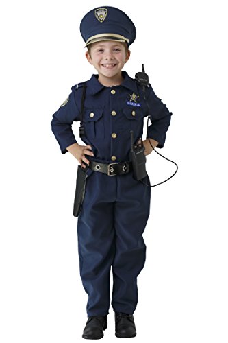 Dress Up America - Disfraz de policía Deluxe, Talla L, 12-14 años (201-L)