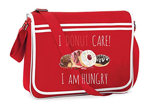 Druckerlebnis24 - Bolso de hombro con diseño de donat hambre rosa
