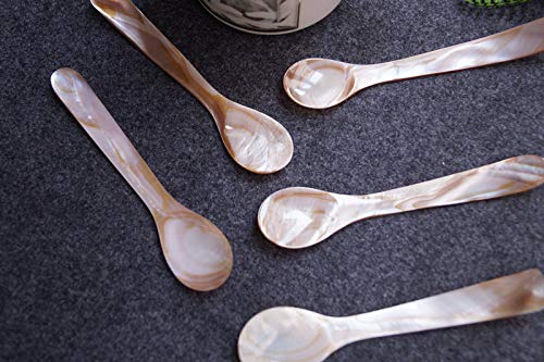 DUEBEL 10 Cucharas para Caviar (Rosa, 9cm)
