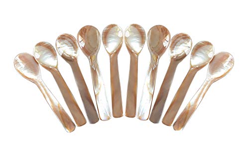DUEBEL 10 Cucharas para Caviar (Rosa, 9cm)