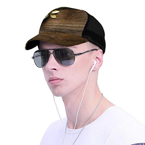 DUKAI Gorra de béisbol Hombres Mujeres, Verduras sobre Fondo de Madera Vieja Sobrecarga Ajustable Trucker Mesh Summer Vented Baseball Sun Cap Sombrero Sombreros para Hombre