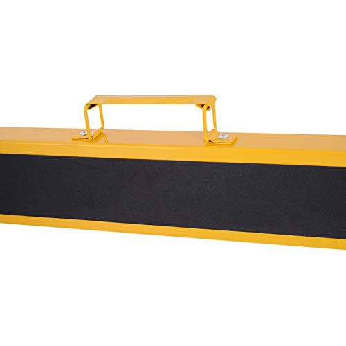 DURHAND Caballete de Sierra con Patas Plegables Metálicos 2 Piezas para Mesa y Trabajo con Asa Almohadilla Antideslizante Carga Máx. 250kg Acero