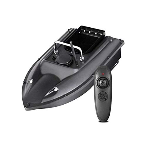 DYJD 500M Remoto de Cebo Vivo Barco de Juguete Motor Doble Fish Detector Reflector Fijo Cruise Velocidad de la Nave de Cebo para Enviar bichero del Barco de Pesca, Negro