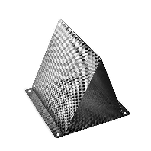 eBoot Filtro de Ventilador de PVC Antipolvo para Caja de Ordenador, 140mm y Negro, Paquete de 10