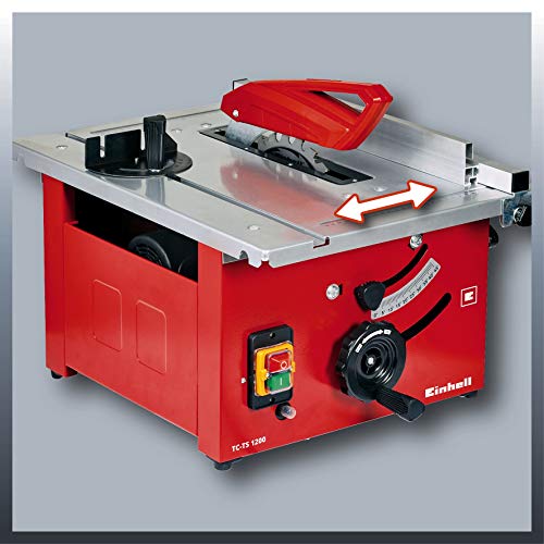 Einhell TC-TS 1200 Sierra de mesa - Máquinas de coser fijas (4800 RPM, 2,7 cm, 4,5 cm, 93,7 dB, 106,7 dB, 3 dB)