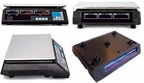 EISEN bascula Peso balanza Comercial Digital Control Interno hasta 40kg Bandeja INOX Lisa