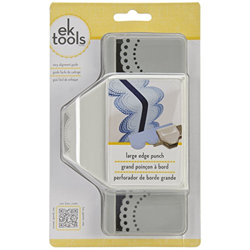 EK Tools Troqueles Grandes para Borde Festoneado de Puntos, Plástico y Metal, Gris, 3.78x11.96x19.46 cm
