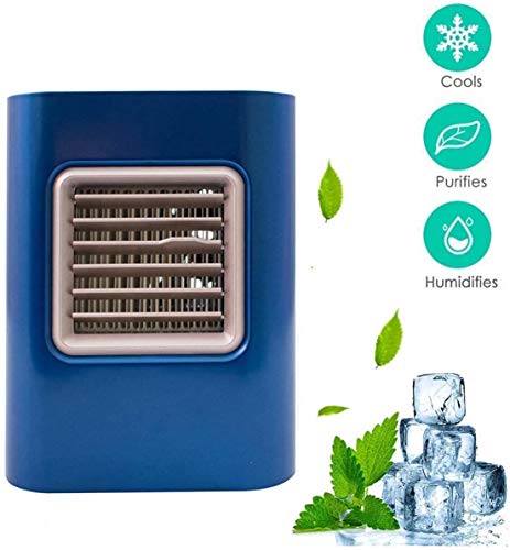 El Aire Frío USB Móvil Acondicionadores De Aire Más Frío A Prueba De Fugas Del Purificador Del Humectador 3 Velocidad Del Viento Ajustable 7 Luces LED De Color Para Home Office Cámara Frigorífica,C