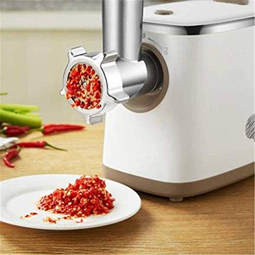 Eléctrica máquina de picar carne, totalmente automático placas de molienda FSausage Relleno adjuntos, hacer hamburguesas con clientes, Pesado Bandeja de carga, 400 vatios DDLS