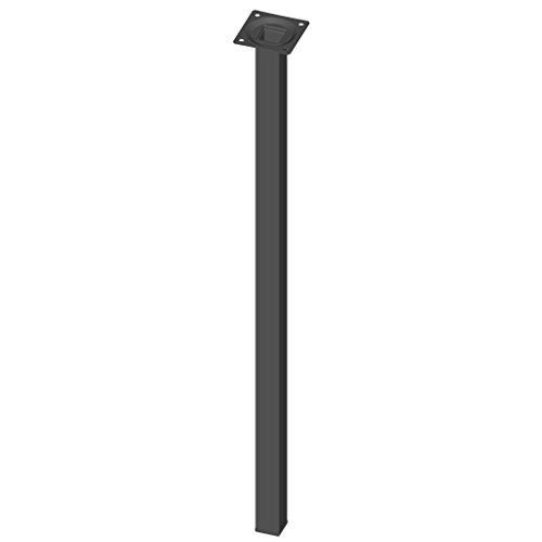 Element System 11101-00051 Pie para muebles, negro, 60 cm