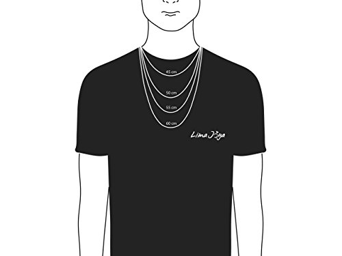 EMPATHY JEWELS Cadenas de Plata para Hombre en 5 tamaños - Collar Plata Hombre de 3mm de Grosor - Cadena de Plata para Hombre de fabricación Italiana - Cadenas Hombre Plata para Hacer un Regalo.