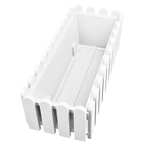 Emsa 956501200 Landhaus - Jardinera (47 cm), color blanco