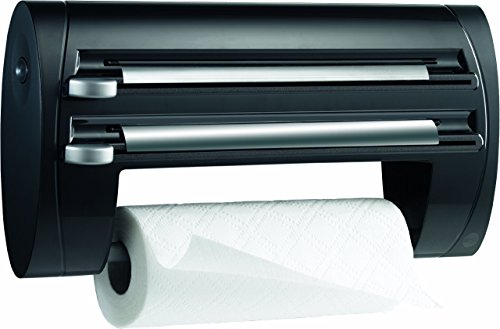Emsa Superline Dispensador De Rollos, Plástico, Negro, 1 Unidad