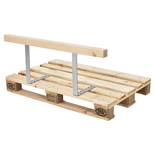 [en.casa] Respaldo para sofá- palé/para europalé - Apariencia de Madera Maciza - Muebles DIY