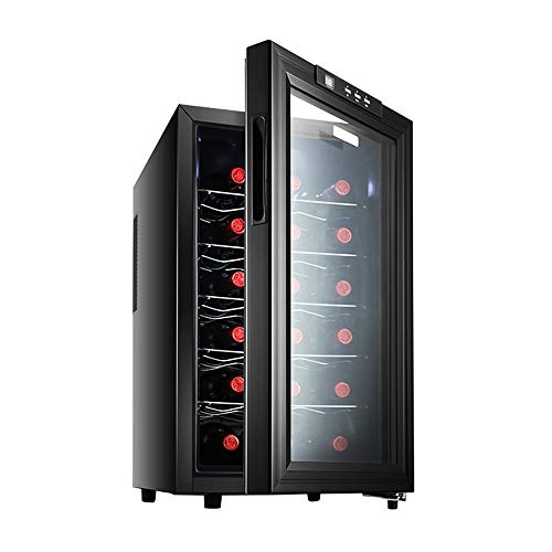 Enfriador De Vino Del Refrigerador Del Refrigerador De Almacenamiento De Vino Tinto Termostato Refrigerador De Vino Refrigeradores Domésticos Contador De Control Táctil Digital De 18 Botellas