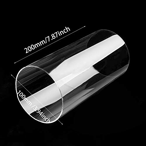 Engfgh 1pcs 100 Mm De Diámetro Exterior 95 Mm Diámetro De Tubo De Plexiglás Acrílico, Transparente De Tuberías De Plástico Industrial DIY Crafts Accesorios De Tubería